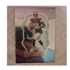 2025 Panini Select Certified Rookie Shedeur Sanders Browns #12 Insert Card