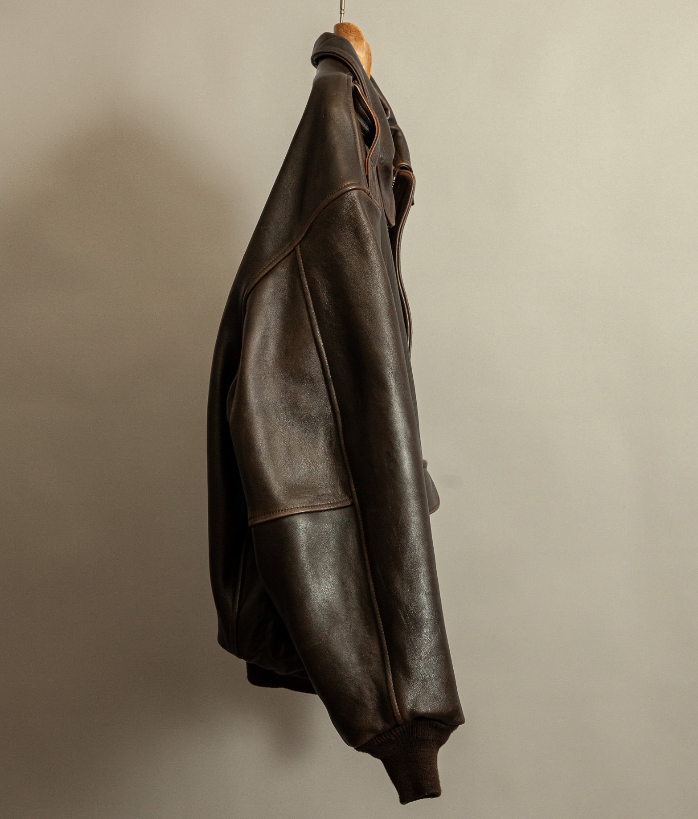 Vintage 1990s Avirex A2 Leather Flight Jacket 3XL image 3