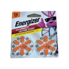 10 Packs Energizer Hearing Aid Batteries Size 13 Orange Tab 120 ct New
