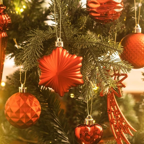 Valery Madelyn Christbaumschmuck 60 Teile, rote Weihnachtskugeln - Bild 6 von 7
