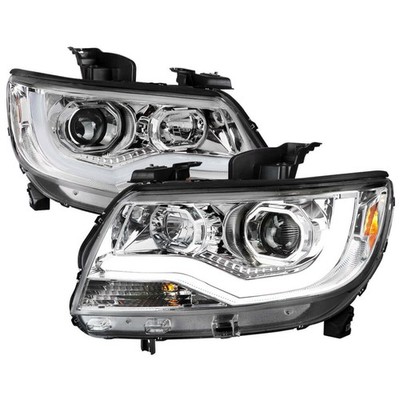 Fits 15-20 CHEVROLET COLORADO LED Projector Headlight With Clear Lens
