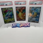 PSA 10 Charizard Venusaur Blastoise ex SR SEQUENTIAL Set  151 Japanese 185/165