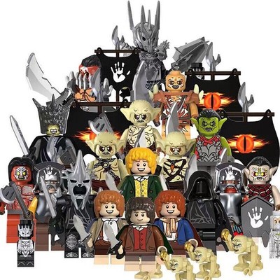 NEU Herr der Ringe Minifiguren Spielzeug Gebäude Blos Sauron 18pcs Abs