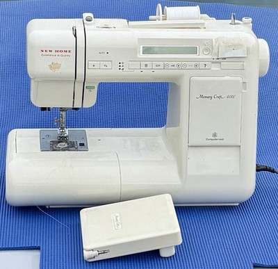 Janome New Home Memory Craft MC 4000 Computerized Sewing Machine W/21371 Control