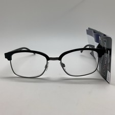 Foster Grant ALDEN BLACK 1.25 Reading Glasses Readers FAUX CASE