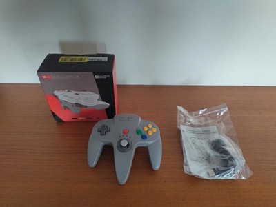 miadore Wireless N64 Pro Controller, 2.4 GHz USB-Empfänger, Plug & Play, grau