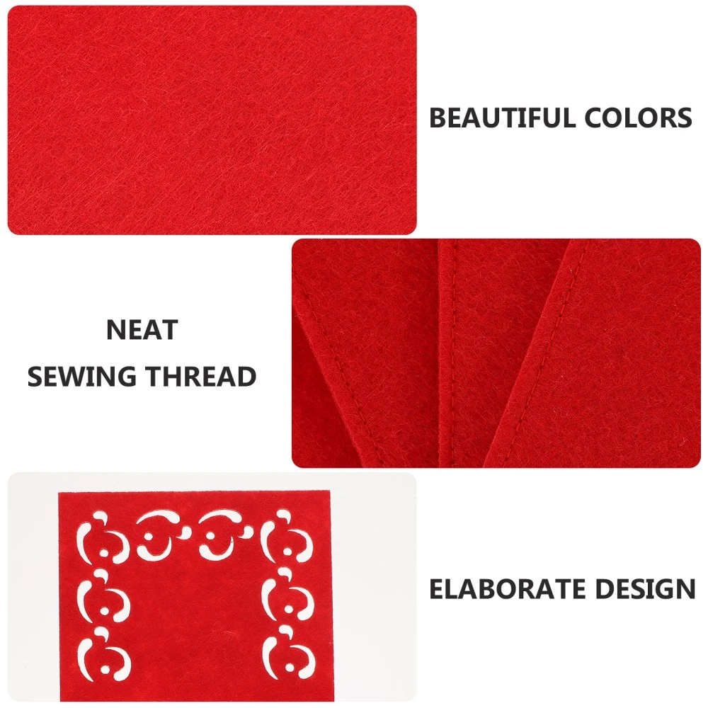 COPERNI Set 4 PEZZI Sacchetti Posate Forniture per Feste Porta Stoviglie Natale