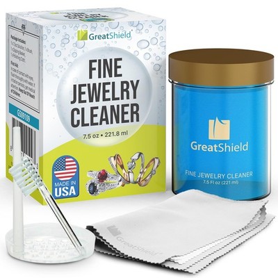 Jewelry Cleaner Solution Kit (Made in USA), Upgraded 7.5 oz Silver Liquid Dip...