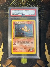 Pokemon Blaine's Moltres 1/132 Gym Heroes 1st Edition Holo Vintage PSA 1