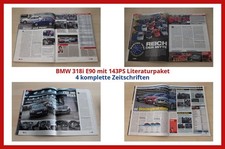 BMW 318i E90 mit 143PS Literaturpaket - 4 komplette Zeitschriften