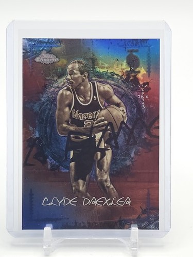 CLYDE DREXLER 2025-26 TOPPS CHROME CACTUS JACK LA FLAME LEGEND BLUE /150 Q6383