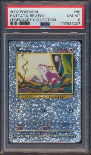 2002 Pokemon Legendary Collection Rattata-Reverse Foil 89