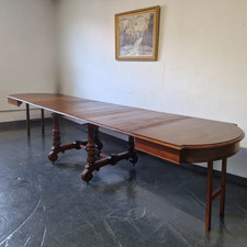 Antiker Tisch Esstisch Kulissentisch ausziehbar auf 375 cm um 1850