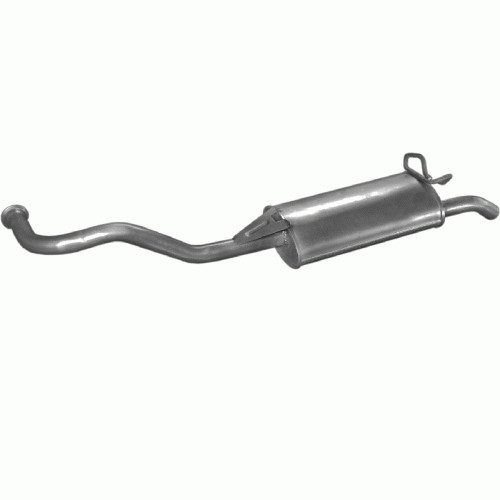 Silencieux arrière pour Renault 19 essence et diesel de 1988 à 1996 en acier aluminisé