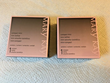 Mary Kay Compact Mini Palette Unfilled Magnetic with Mirror New In Box Lot Of 2
