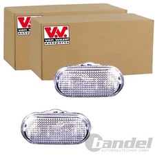 2X VAN WEZEL BLINKER WEIß VORNE BEIDSEITIG PASSEND FÜR NISSAN MICRA NOTE NP300
