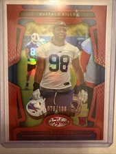 2025 Panini Certified - Rookies T.J. Sanders #195 Mirror Red /100 (RC)