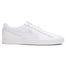 PUMA Clyde Core Foil Lace Up Mens White Sneakers Casual Shoes 36466905