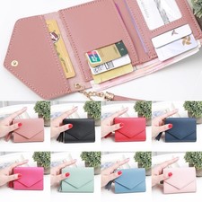 Women's Small Wallet Clutch Cash Card Holder Handbag PU-Leather Girls Mini Purse