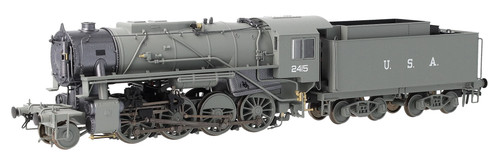 Trenes Rapido Reino Unido 926502 USATC S160 2-8-0 LMS Tiempo de Guerra Gris Oscuro EE. UU. en Tender N | Condition: New