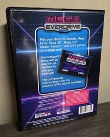 Rare Mega EverDrive Pro (Krikzz, Stoneage Gamer) Sega Genesis Cart 256GB MicroSD