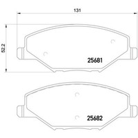 Brembo BremsbeläGe Bremsbelegsatz Vorne FüR Skoda Fabia II VW Polo Stufenheck