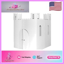 Durable Blank Castle for Kids - Indoor Outdoor Art Play, Assembles in 5 Min