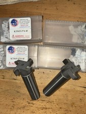 Lot of 2 AB Tools KTS15-374-4F 1-1/2" x .374" Carbide Keyseat Cutters USA