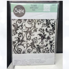 Sizzix BOTANICAL SWIRLS Plus 660579 Embossing Folder 8 x 11