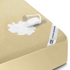 Twin XL Size Mattress Protector Waterproof, Premium 200 GSM Terry Mattress Co...