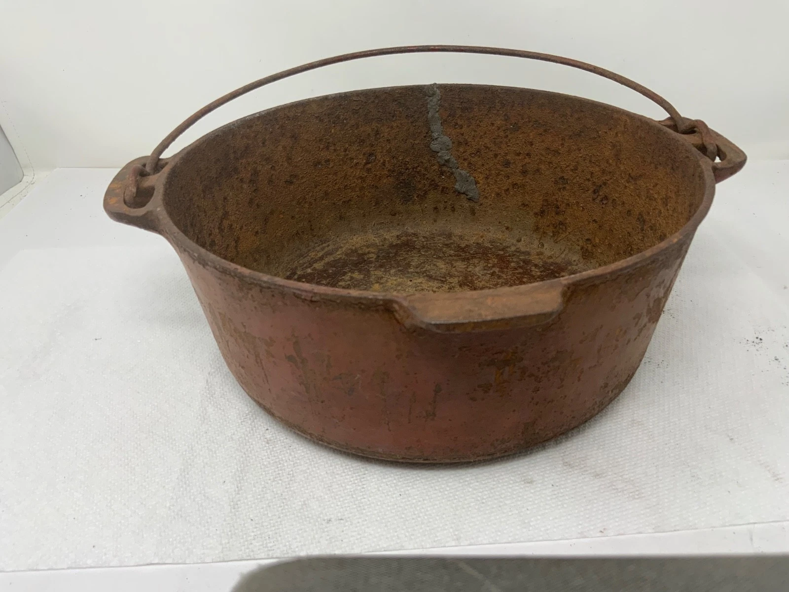 Griswold 834 Cast Iron Dutch Over No Lid Needs Repair