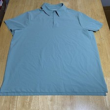 All In Motion Blue Mens XL Polo Shirt Short Sleeve 91 Polyster 9 Spandex