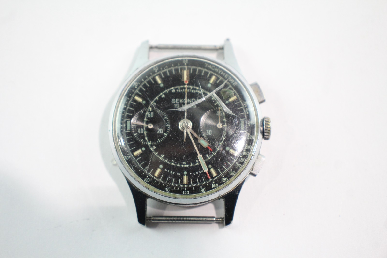 Mechanical Watch SPARES/REPAIRS Strela Vintage Sekonda Chronograph Head - VintageWatches.PK Mechanical Watch SPARES/REPAIRS Strela Vintage Sekonda Chronograph Head - vintagewatches.pk