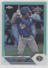 2023 Topps Pro Debut Chrome Aqua Refractor 59/75 Yeiner Fernandez #PDC-4 fm0
