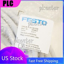 New Festo 193457 KMEB-1-24-10-LED Plug socket with cable