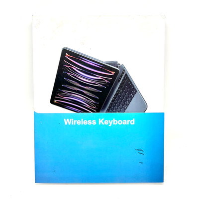 Rechargeable Wireless Adjustable Angle Keyboard Case With Touchpad - Gray