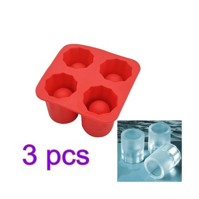 3 Pieces Eiswürfel Form Rund Groß Eisform Aus Silikon Eiswürfelform