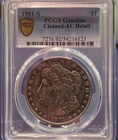 1901 S Morgan Silver Dollar PCGS AU  Freshly Graded  Gold Shield Detail