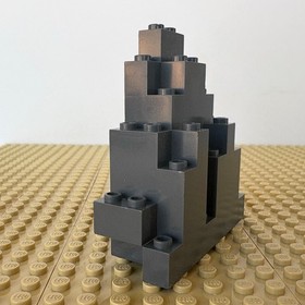 LEGO Castle, Fantasy: Dark Gray Rock Panel 3 x 8 x 7 Triangular 6083, 7097 PARTS