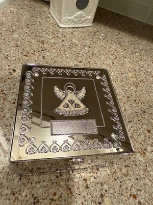 THINGS REMEMBERED Jewelry Box Keepsake Heart Love Angel Silver Mirror