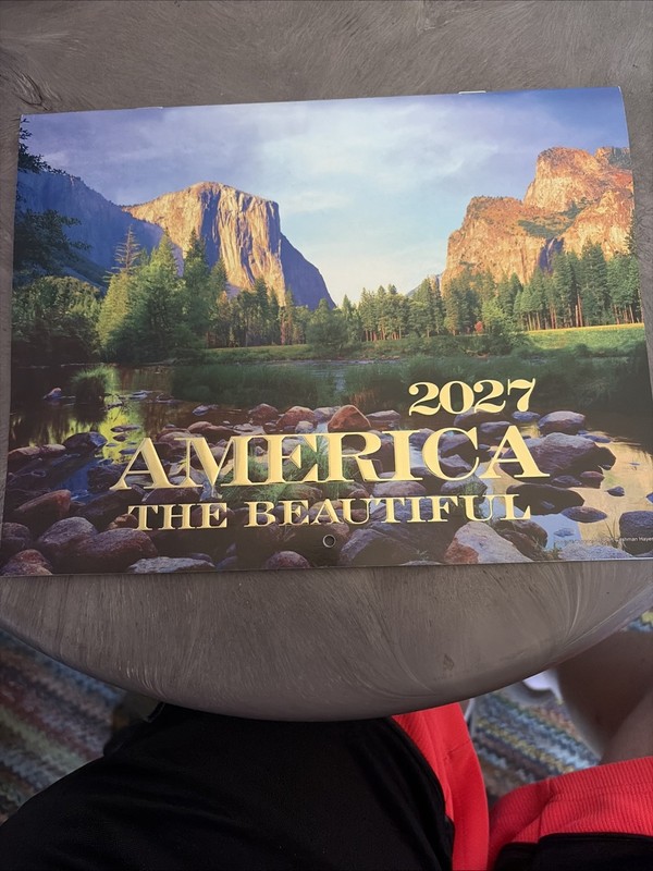 2027 AMERICA THE BEAUTIFUL 12-MONTH WALL CALENDAR-NEW-FAST SHIPPING