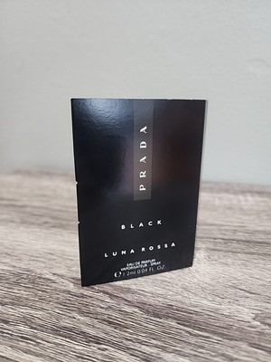 PRADA LUNA ROSSA BLACK EAU DE PARFUM 1.2 ML / 0.04 FL OZ COLOGNE SAMPLE SPRAY 