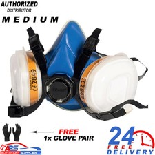 Gerson A1 P2 2K Paint Respirator Mask - (Size M) With 1x Glove Pair