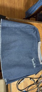 Vintage Fender Denim Amplifier Cover – Embroidered Logo (Approx. 18" x 18")
