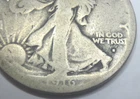 1916 S * Semi KEY Date * SILVER WALKING LIBERTY HALF DOLLAR *Shown USA FREE SHIP