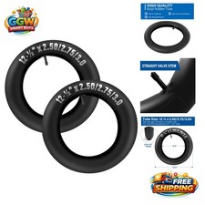 12.5x2.75 Inner Tubes for Razor Dirt Bikes Durable 2 Pack with Straight Valve