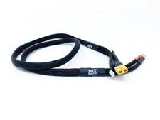 MT Racing 2S Pro Charge Cable XT60 to 4/5mm Black 1 Meter MTR1150