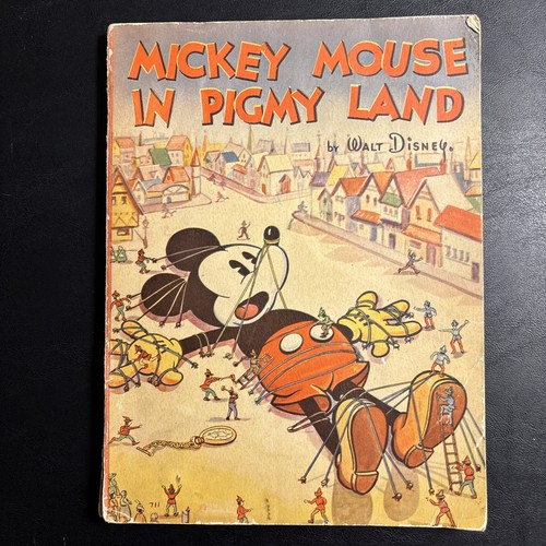 Antique Book Mickey Mouse in Pigmy Land - 1st edition 1936 Pygmy Disney