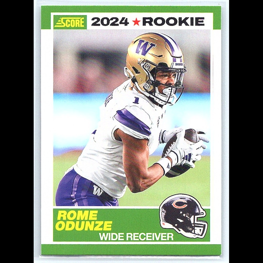 2024 Panini Score Rome Odunze 6 35th Anniversary Rookies Chicago Bears
