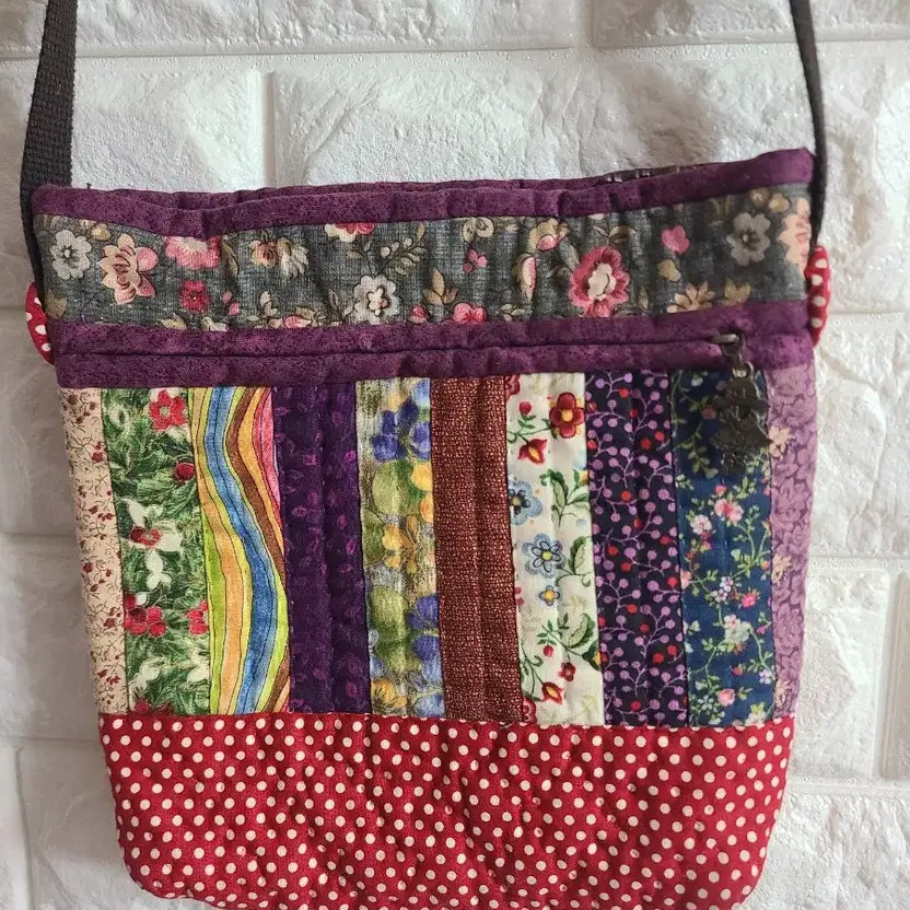 Patchwork Crossbody Bag Handmade Unique Design - image 4